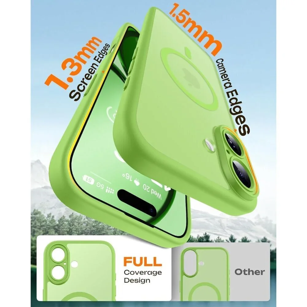Light Green Iphone 17 Pro Max Full Camera Protection Translucent Mate Phone Case